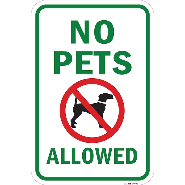 Signmission Safety Sign, 12 in Height, Aluminum, 18 in Length, 24990 A-1218-24990 - main